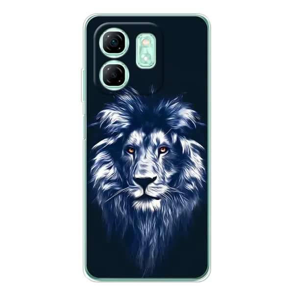 Чехол с рисунком «Лев - синий» для Infinix Smart 9 Чехол с рисунком «Лев - синий» для Infinix Smart 9