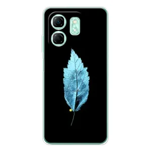 Чохол з картинками на чорному фоні для Infinix Smart 9 (Листя)
