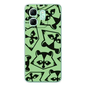 Силіконовий Чохол з Энотами на Infinix Smart 9 (Мордочки Єнота)