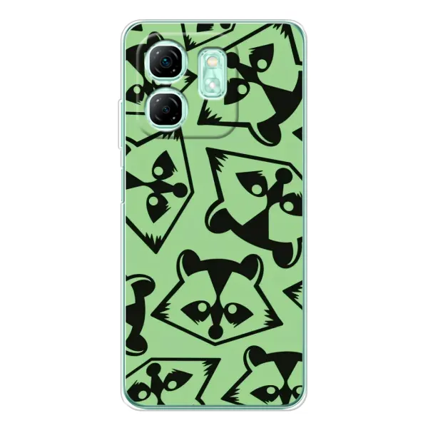 Чехол с рисунком «Мордочки Енота» для Infinix Smart 9 Чехол с рисунком «Мордочки Енота» для Infinix Smart 9
