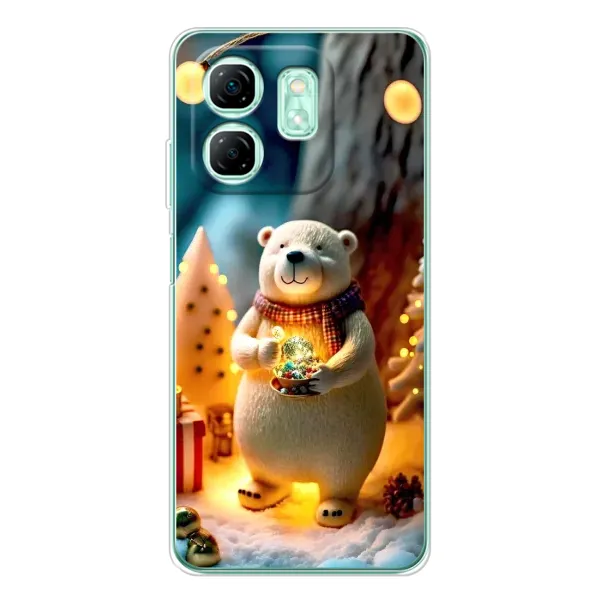 Чехол с рисунком «Новогодний ведмеженок» для Infinix Smart 9 Чехол с рисунком «Новогодний ведмеженок» для Infinix Smart 9