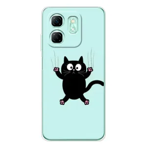 Силиконовый чехол с котиком для Infinix Smart 9