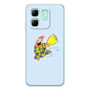 Чехлы с Патриком на Infinix Smart 9 (Патрик с подушкой)