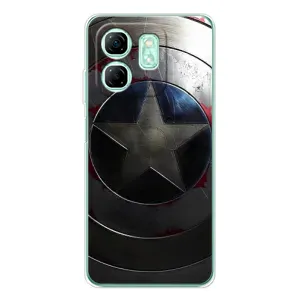 Чехол с Щитом Капитана Америки на Infinix Smart 9 (Ретро Щит Капитана)