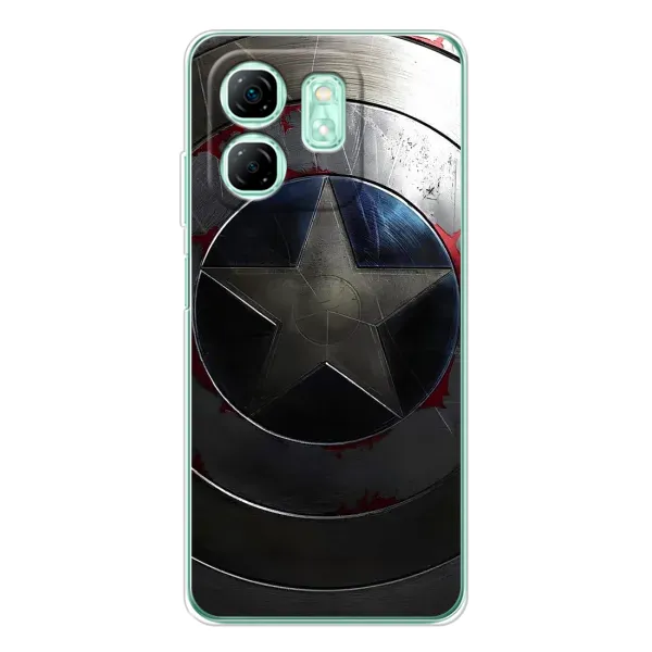 Чехол с рисунком «Ретро Щит Капитана» для Infinix Smart 9