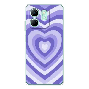 Чехлы с тематикой "Маленькие Сердечки" на Infinix Smart 9 (Сердце фиолет)