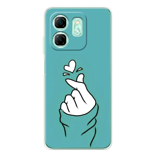 Чохол з малюнком «Сердечко на бірюзовому» для Infinix Smart 9 Чохол з малюнком «Сердечко на бірюзовому» для Infinix Smart 9