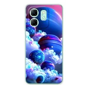 Чехлы КОСМОС для Infinix Smart 9 (Синие планеты)