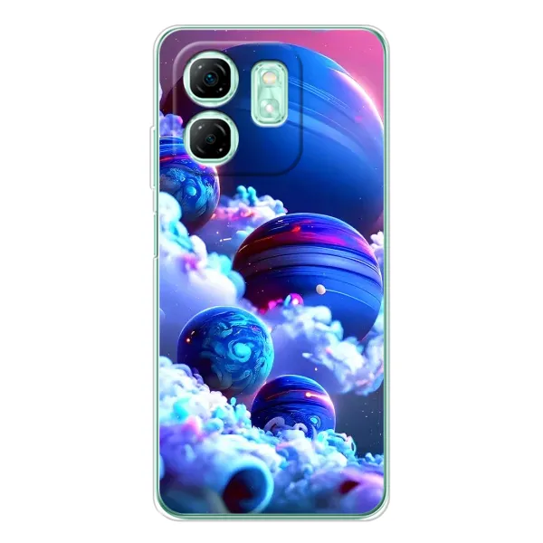 Чехол с рисунком «Синие планеты» для Infinix Smart 9 Чехол с рисунком «Синие планеты» для Infinix Smart 9