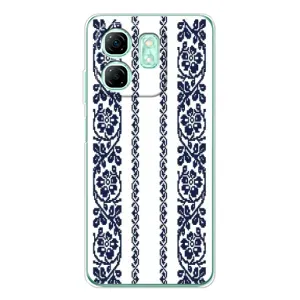 Силиконовый Чехол на Infinix Smart 9 с картинкой Вышиванки (Синяя вышиванка)