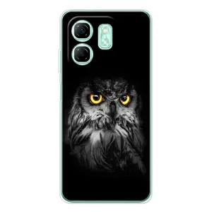 Чохли з принтом СОВИ для Infinix Smart 9 (Сова на чорному)
