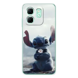 Чехол с рисунком Стич для Infinix Smart 9 (Стич с цветочком)
