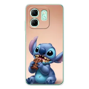 Чехол с рисунком Стич для Infinix Smart 9 (Стич с шоколадом)