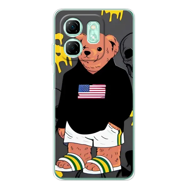 Чехол с рисунком «Teddy USA» для Infinix Smart 9 Чехол с рисунком «Teddy USA» для Infinix Smart 9