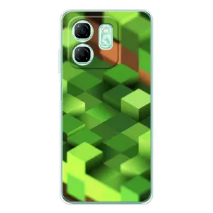 Чехлы для Infinix Smart 9 (Персонажи Майн Крафт) (Текстура)