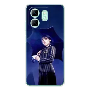 Чохол з картинкою Венсдей на Infinix Smart 9 (Венсдей з парасолькою)