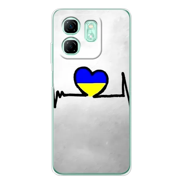 Чехол с рисунком «Украинская кардиограмма» для Infinix Smart 9 Чехол с рисунком «Украинская кардиограмма» для Infinix Smart 9