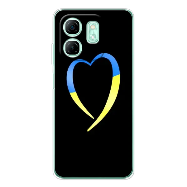 Чехол с рисунком «Украинское сердце» для Infinix Smart 9 Чехол с рисунком «Украинское сердце» для Infinix Smart 9