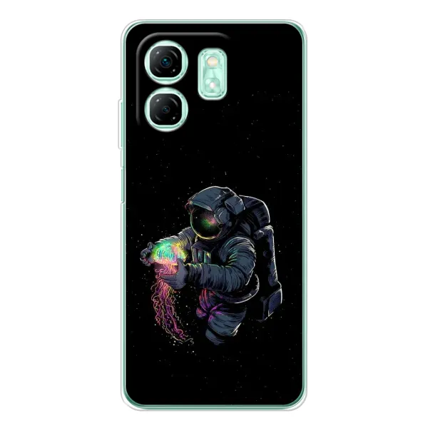 Чехол с рисунком «В руках земля» для Infinix Smart 9 Чехол с рисунком «В руках земля» для Infinix Smart 9