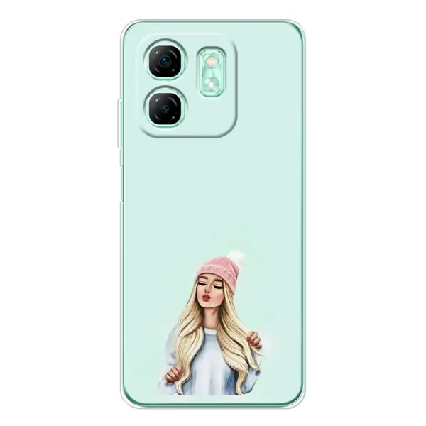 Чехол с рисунком «В шапке» для Infinix Smart 9 Чехол с рисунком «В шапке» для Infinix Smart 9