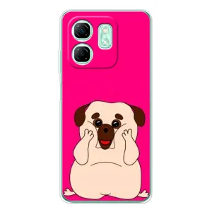 Чохол (ТПУ) Милі песики для Infinix Smart 9 (Веселий Мопсік)
