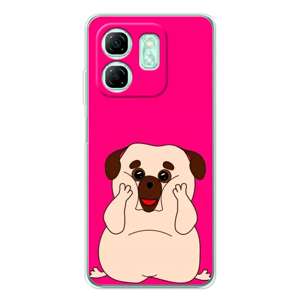 Чехол с рисунком «Веселый Мопсик» для Infinix Smart 9 Чехол с рисунком «Веселый Мопсик» для Infinix Smart 9