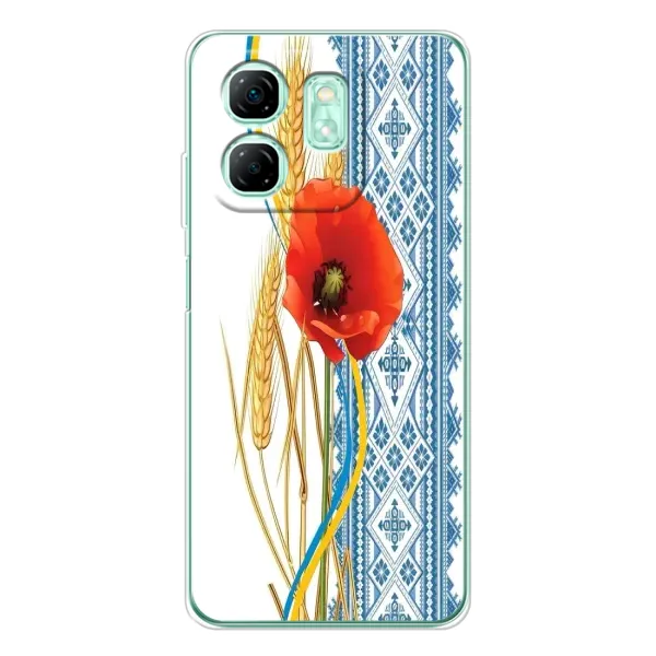 Чехол с рисунком «Вышиванка с цветком» для Infinix Smart 9 Чехол с рисунком «Вышиванка с цветком» для Infinix Smart 9