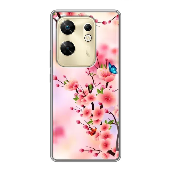 Чехол с рисунком «Бабочки на сакуре» для Infinix Zero 30 Чехол с рисунком «Бабочки на сакуре» для Infinix Zero 30