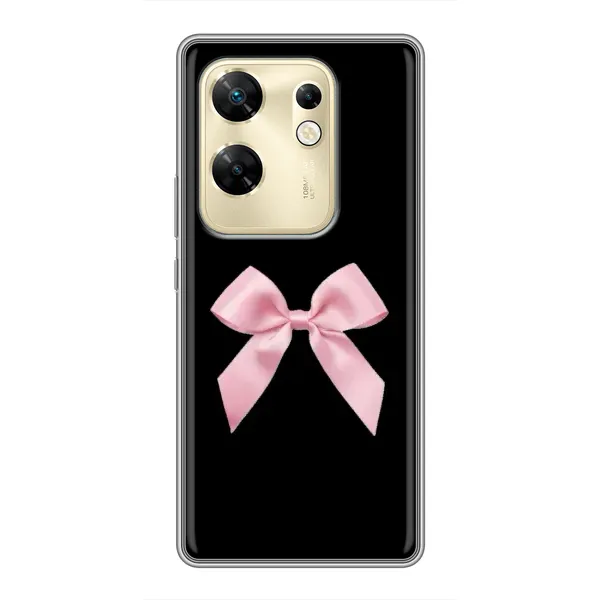 Чехол с рисунком «Бант на черном» для Infinix Zero 30 Чехол с рисунком «Бант на черном» для Infinix Zero 30