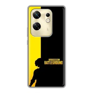 Чехол (TPU) с картинкой "Лого Пабг" на Инфиникс ЗЕРО 30 (Battlegrounds)