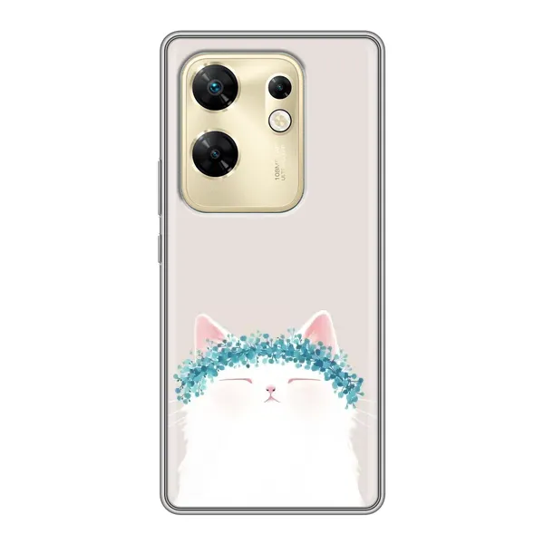 Чехол с рисунком «Белый котик» для Infinix Zero 30 Чехол с рисунком «Белый котик» для Infinix Zero 30