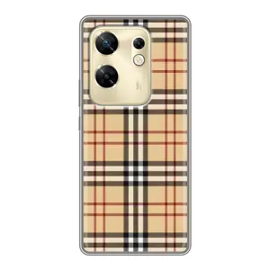 Чехол с Брендами одежды на Инфиникс ЗЕРО 30 (Burberry стиль)
