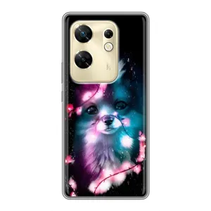 Чехол с Лисичкой для Infinix Zero 30 (Черная Лиса)