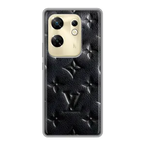 Текстурный Чехол Louis Vuitton для Инфиникс ЗЕРО 30 (Черный ЛВ)