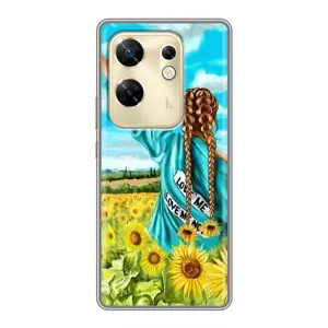Чохол Стильні дівчата на Infinix Zero 30 (Дівчина на полі)