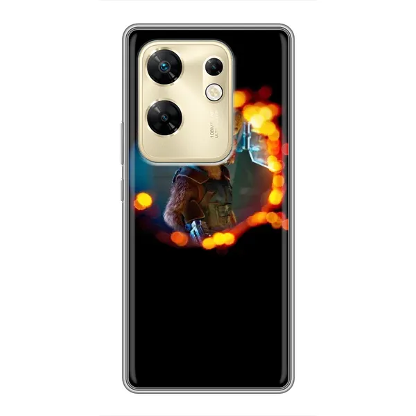 Чехол с рисунком «Енот Ракета» для Infinix Zero 30