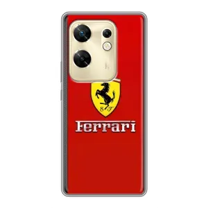 Силиконовый бампер с картинкой машины на Infinix Zero 30 (Ferrari Logo)