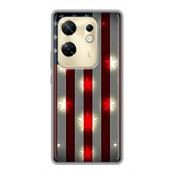 Чехол с рисунком «Флаг США 2» для Infinix Zero 30 Чехол с рисунком «Флаг США 2» для Infinix Zero 30