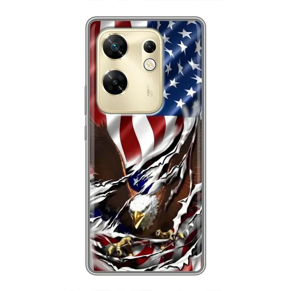 Чехол с рисунком «Флаг USA» для Infinix Zero 30 Чехол с рисунком «Флаг USA» для Infinix Zero 30