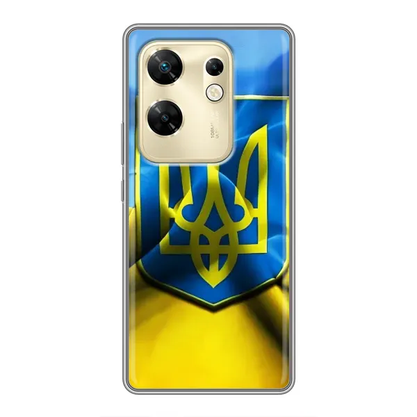 Чехол с рисунком «Герб и Флаг Украины» для Infinix Zero 30 Чехол с рисунком «Герб и Флаг Украины» для Infinix Zero 30