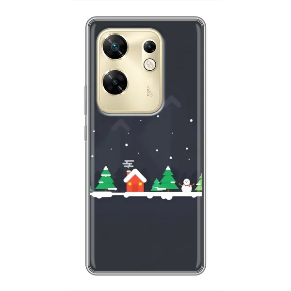 Чехол с рисунком «Город зимний» для Infinix Zero 30 Чехол с рисунком «Город зимний» для Infinix Zero 30