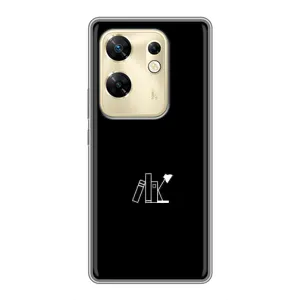 Чехол с картинками на черном фоне для Infinix Zero 30 (Книжки)