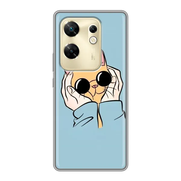 Чехол с рисунком «КОТИК в очках» для Infinix Zero 30 Чехол с рисунком «КОТИК в очках» для Infinix Zero 30