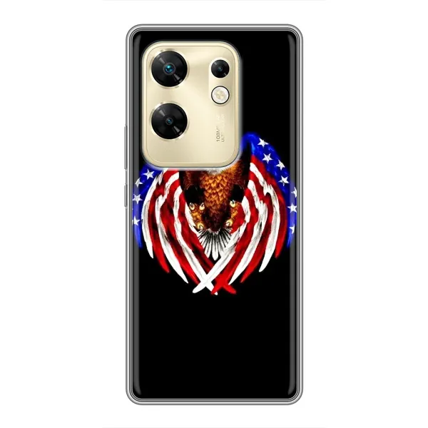 Чехол с рисунком «Крылья США» для Infinix Zero 30 Чехол с рисунком «Крылья США» для Infinix Zero 30