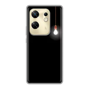 Чехол с картинками на черном фоне для Infinix Zero 30 (Лампочка)
