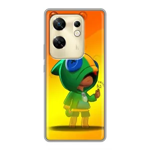 Чехол Бравл Старс для Infinix Zero 30 (LEON в кофте)