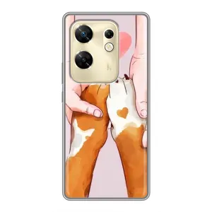 Чехол (ТПУ) Милые собачки для Infinix Zero 30 (Любовь к собакам)