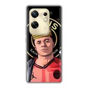 Чехол (TPU) с Футболистом на Infinix Zero 30 (Mbappe King)