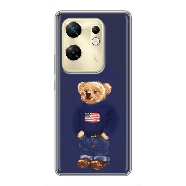 Чехол с рисунком «Мишка USA» для Infinix Zero 30