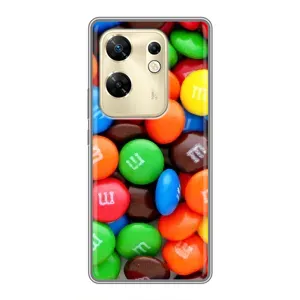 Чохол з зображенням смачної їжі для Infinix Zero 30 (Різнокольорові M&M'S)